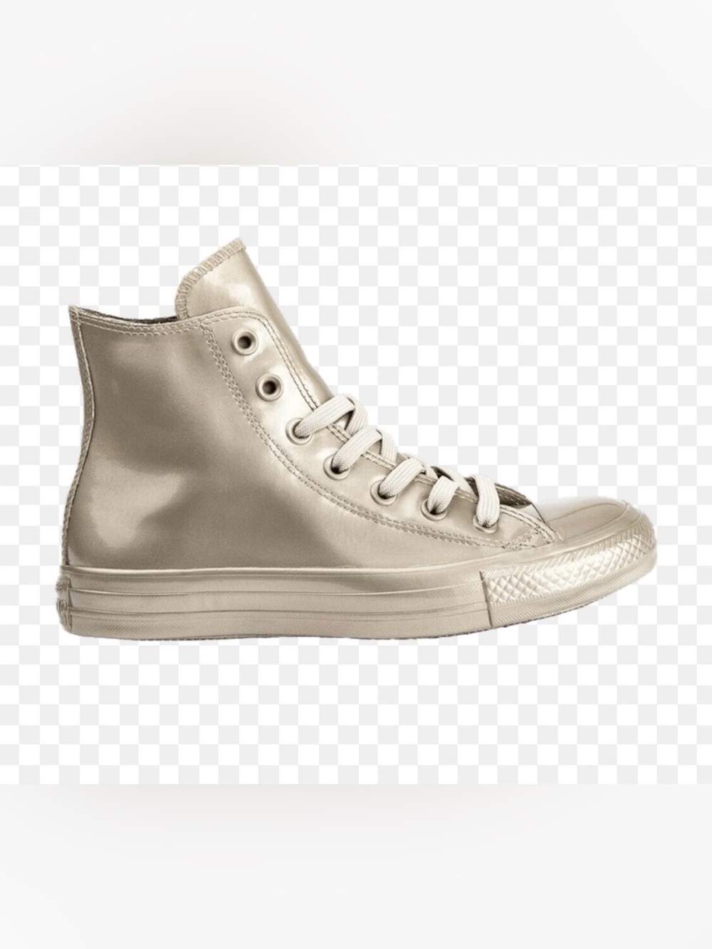 Converse all star metallic gold sneakers